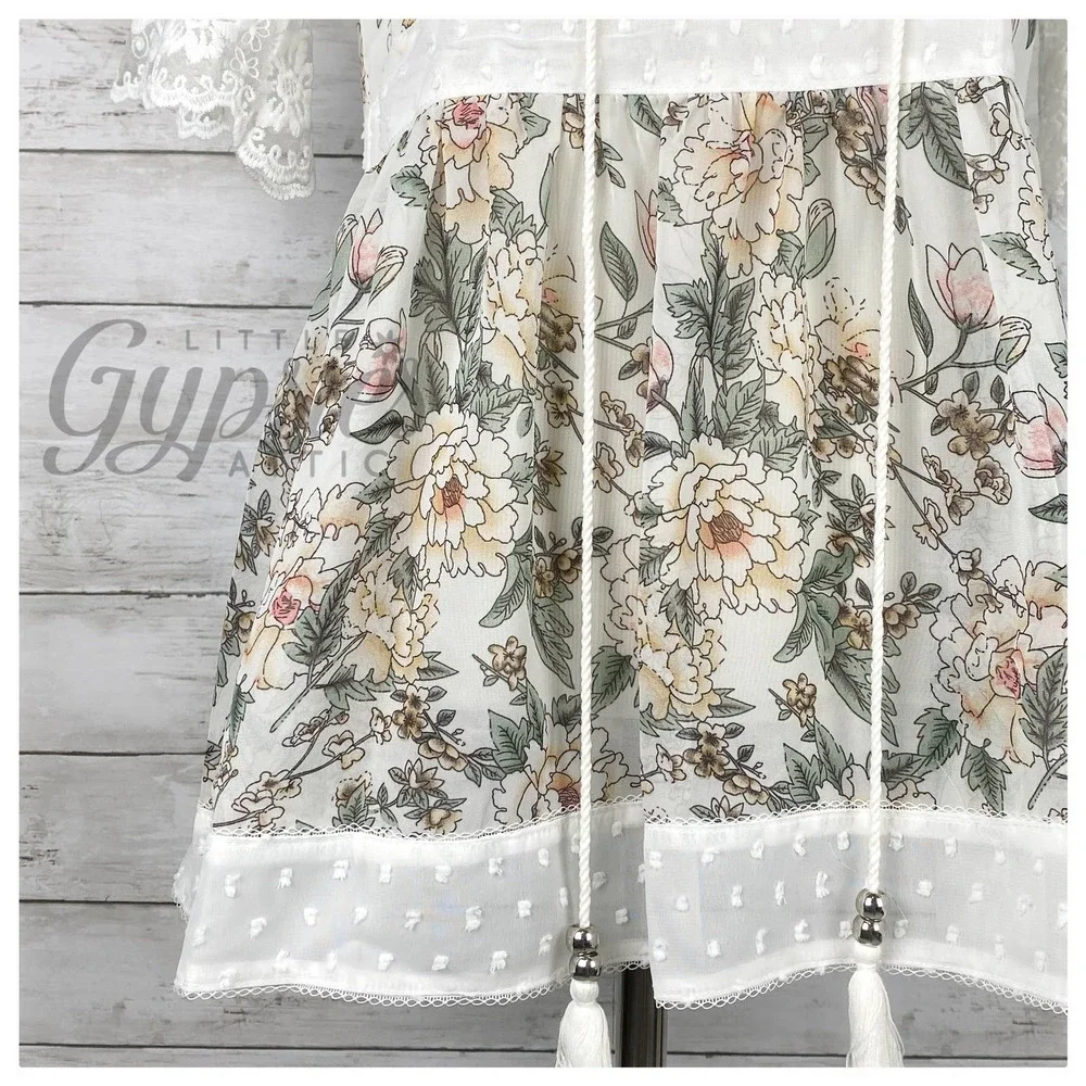 POL Cottagecore Peplum Tunic Top - Picture 4 of 10
